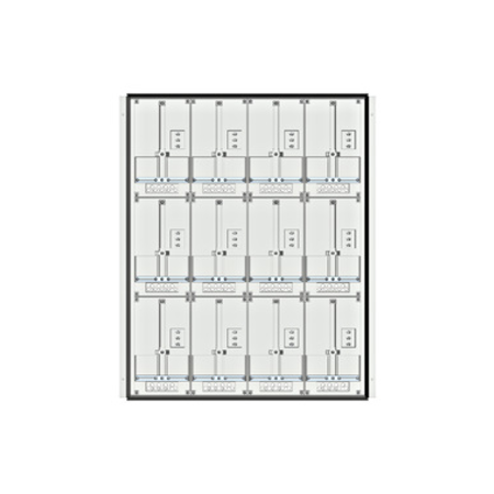 Meter box insert 3-rows, 12 meter boards / 24 modul heights