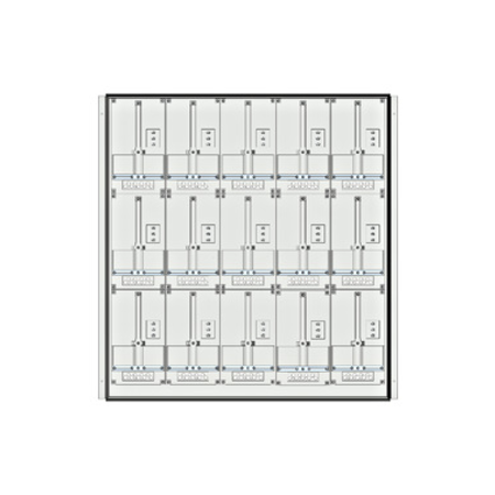 Meter box insert 3-rows, 15 meter boards / 25 modul heights