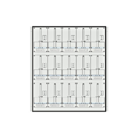 Meter box insert 3-rows, 15 meter boards / 27 modul heights