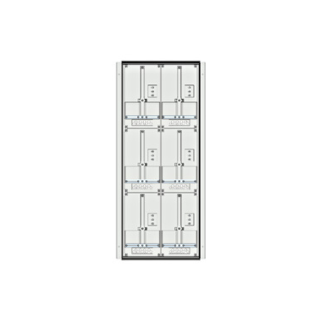 Meter box insert 3-rows, 6 meter boards / 24 modul heights