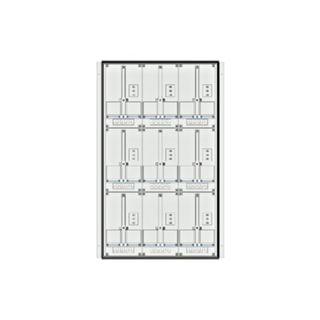 Meter box insert 3-rows, 9 meter boards / 24 Modul heights