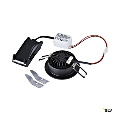 NEW TRIA 68 round 300lm 3000K 230V 38° negru