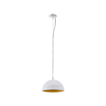 Panderas Pendant luminaire Ø300 60W white/gold IP20