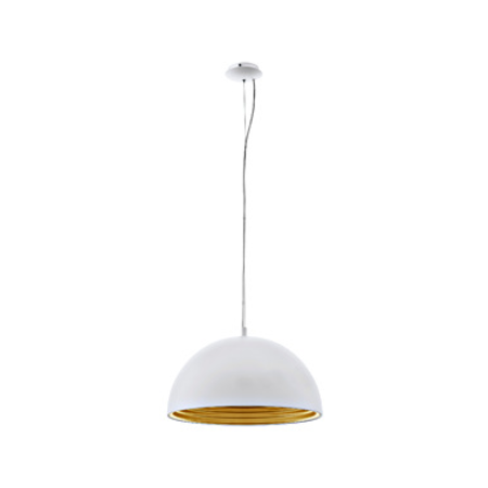 Panderas Pendant luminaire Ø500 60W white/gold IP20