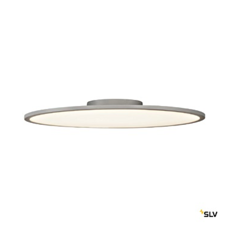 Panel 60 round, led indoor ceiling light, silver-grey, 3000k