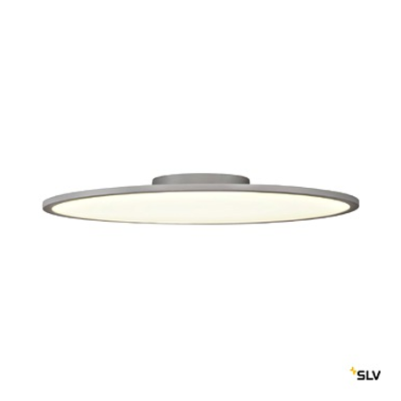 Panel 60 round, led indoor ceiling light, silver-grey, 4000k