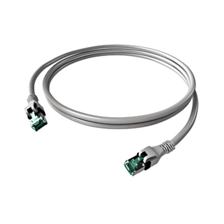 Patchcablu Cat.6a push pull ecranat RJ45 gri ,LS0H,7,5m