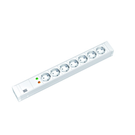 PDU19\'\' 7xSchuko Alb, 2 m fisa Schuko, AL,prot.