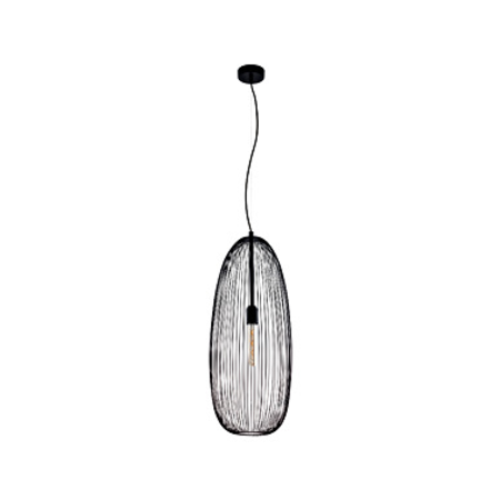 Pendant luminaire Khasab 60W black