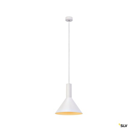 PHELIA PD, indoor pendant, E27, white, max. 23W, 27.5cm