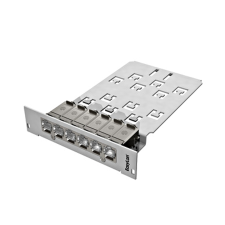 preLink DC - Slot Module 3U 7HP Cat.6a AWG 24-22 RAL7035