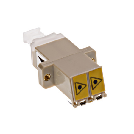 Premium LC-Duplex Coupling MM Polymer case beige