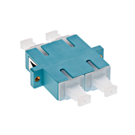 Premium SC-Duplex Coupling MM Polymer case aqua