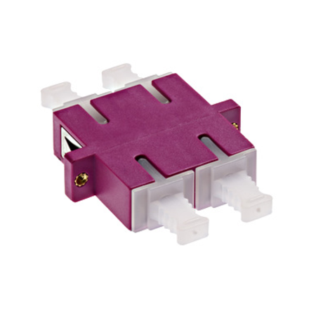 Premium SC-Duplex Coupling MM Polymer case Violett