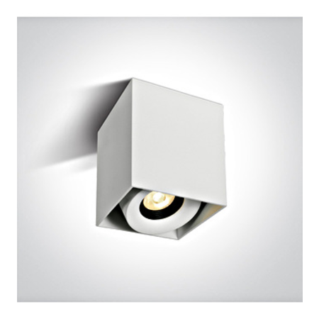 Pukki Square LED 8W 640lm 3000K 36° 230V IP20 Triac alb