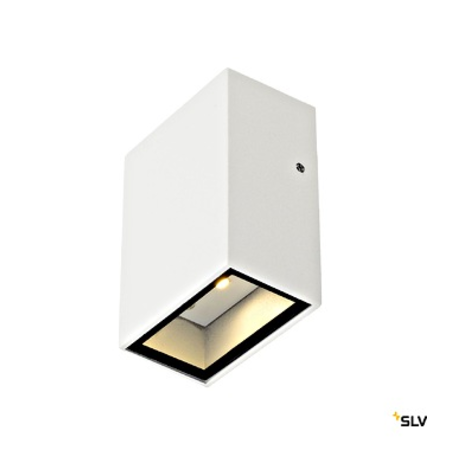 QUAD 1 lampă de perete, pătrat, alb, LED, 1x3W, alb cald