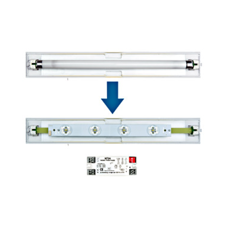 Set 4x1W ERT LED banda inloc. + NT24 + conector ptr.retrofit