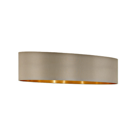 Shade for Pendant luminaire Pasteri Pro 2x60W taupe/gold