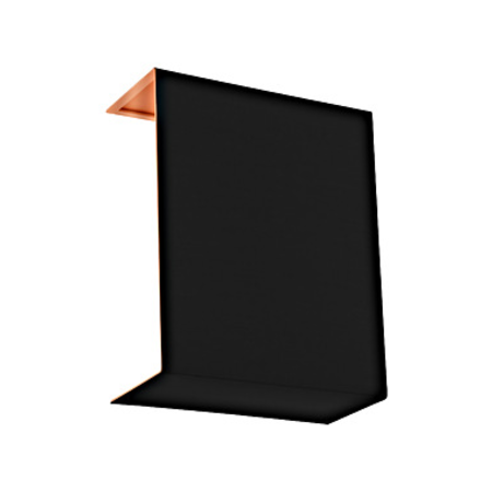 Shade square zu Wall luminaire Pasteri Pro black/copper