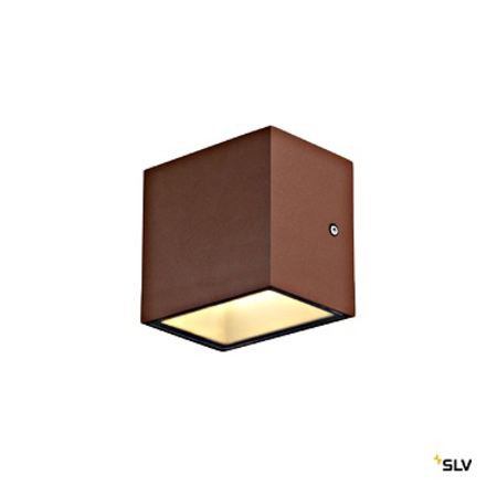 SITRA CUBE WL, rust coloured, IP44, 3000K, 10W