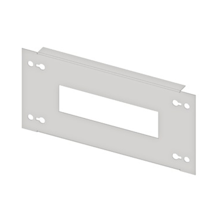 Slotted front plate 220mm G3 sheet steel, 8MW