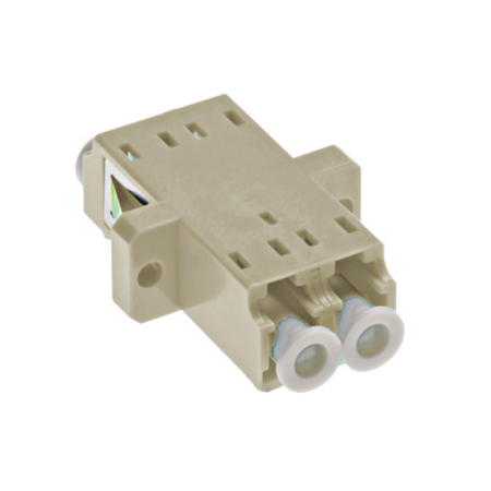 Standard LC-Duplex Coupling MM Polymer case beige