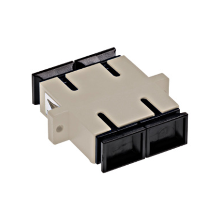 Standard SC-Duplex Coupling MM Polymer case beige