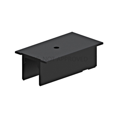 TRACK ON RECESSED COVER 3-PHASE POWER FEED DALI BLACK