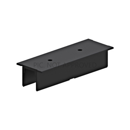 TRACK ON RECESSED COVER 3-PHASE POWER FEED DALI BLACK