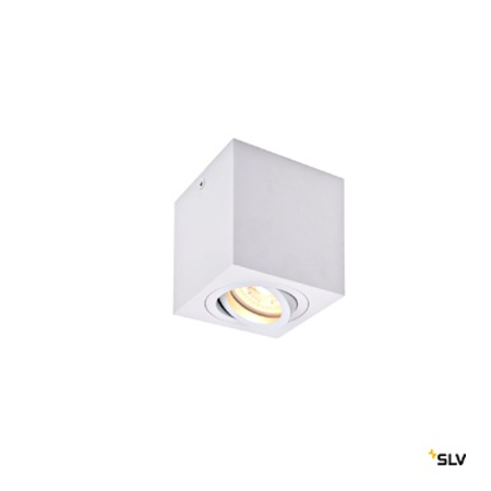 Triledo single, indoor ceiling light, qpar51, white, max 10w