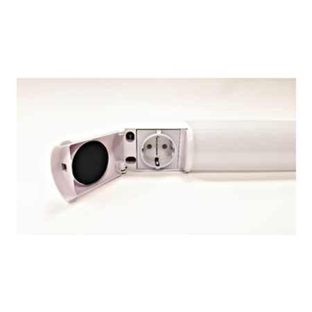 Verra LED 15W,3000K,1400lm,Opal,PC,IP44 with schuko socket