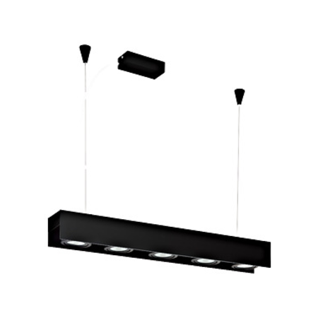 Vidago Pro DALI dimmable 5x9W 3000K black /black IP20