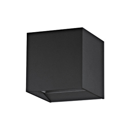 Wall luminaire dir./indirect, 2 x 3,3W 3000K black IP54