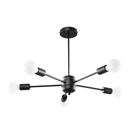 Candelabru lango 5 negru