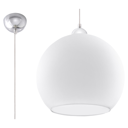 Lampa suspendata BALL alb