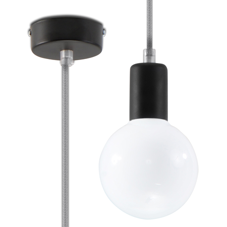 Lampa suspendata EDISON gri