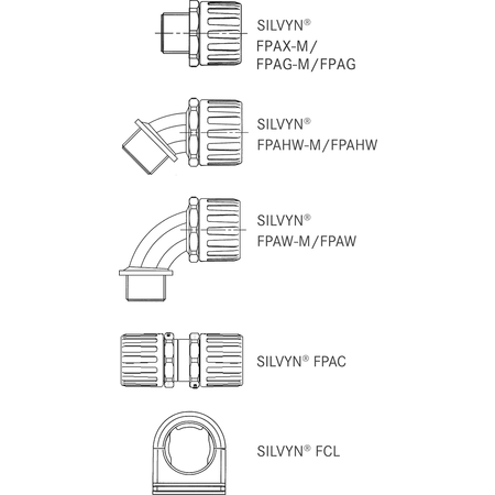 SILVYN FPAS PA6 54 / 47,2x54,5 BK