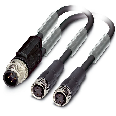 Conector industrial tipAB-C3-M12Y-0,3PUR-M8FS