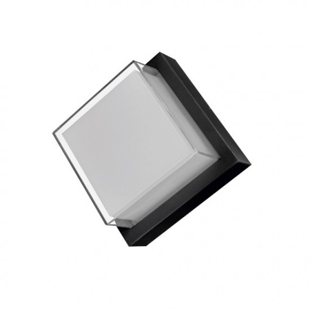 Aplica LED de exterior, 160x160mm, 12W=75W, 3000K, lumina calda, 1080Lm, IP65