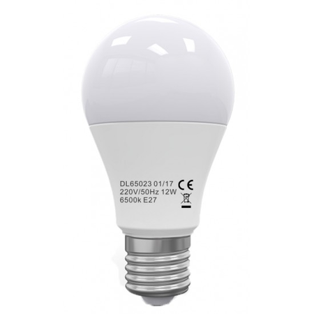 Bec Led E27, model glob A60, 15W=120W, 6400K, lumina rece, ore functionare 15.000