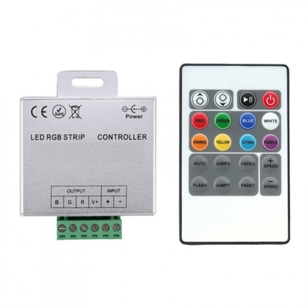 Controller banda led rgb, 12v, 360w, telecomanda ir 24 taste