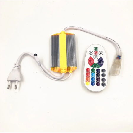 Controller banda led rgb, 220v, 1500w, telecomanda ir