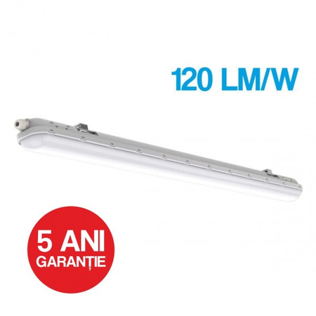 Corp Led 36W, 6500K, lumina rece, IP65, 1200Mm, 120LM/W - garantie 5 ani