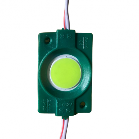 Modul led cob verde 9 led-uri 2.4w/200lm/ip65/12v