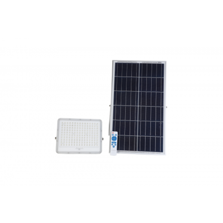 Proiector led cu panou solar si telecomanda 150w/6500k/25500lm