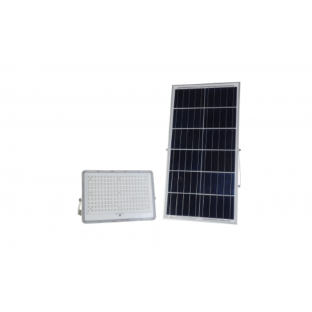 Proiector LED cu Panou Solar si telecomanda 200W/6500k/28000lm