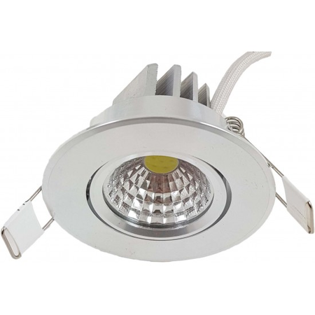 Spot Led COB aluminiu Ø67, 3W=15W, 6400K, lumina rece, 185Lm