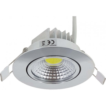 Spot led cob aluminiu, Ø85, 7w=45w, 6400k, lumina rece, 435lm