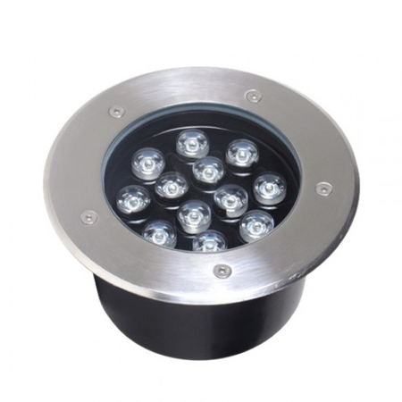 Spot led pardoseala 12w=60w, Ø180mm, 6400k, lumina rece