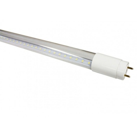 Tub led transparent, model t8, 18w=36w, 6400k, lumina rece, 1800lm, 1198 mm, alimentare la un capat